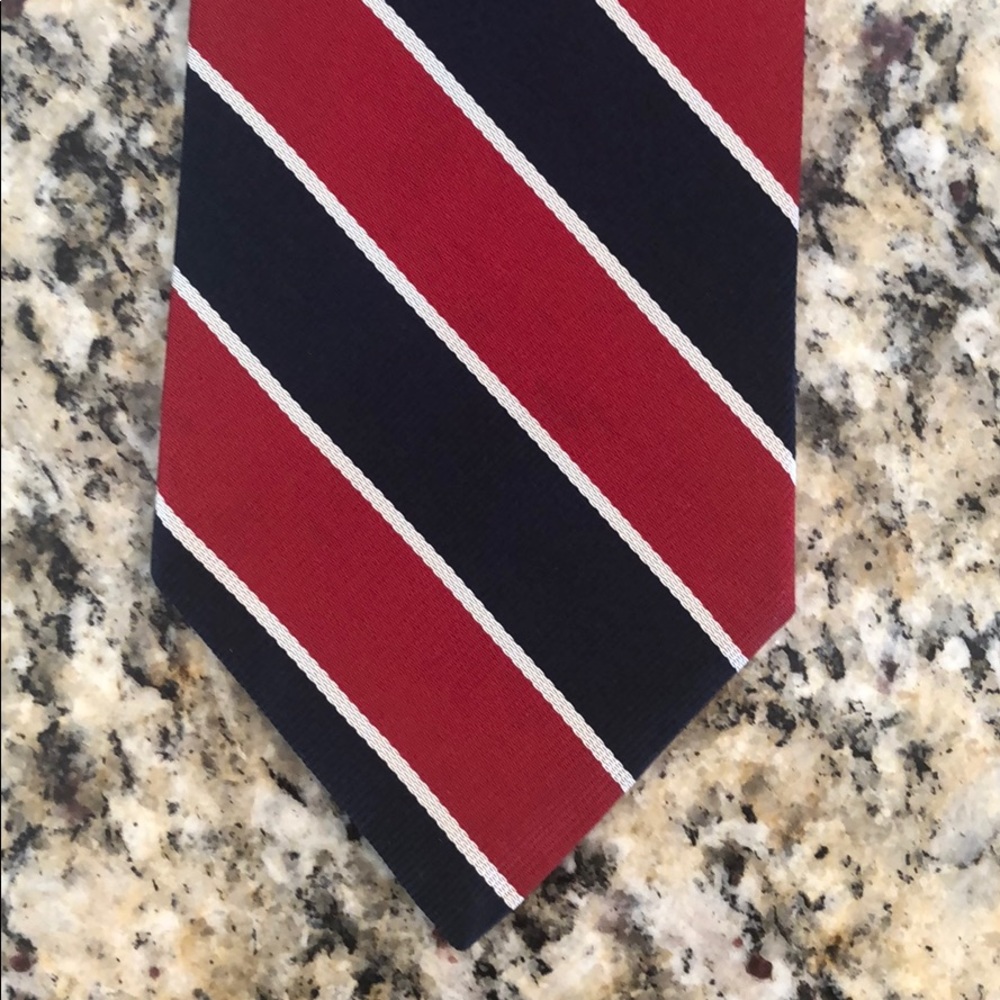Benchmark Red and Blue Tie